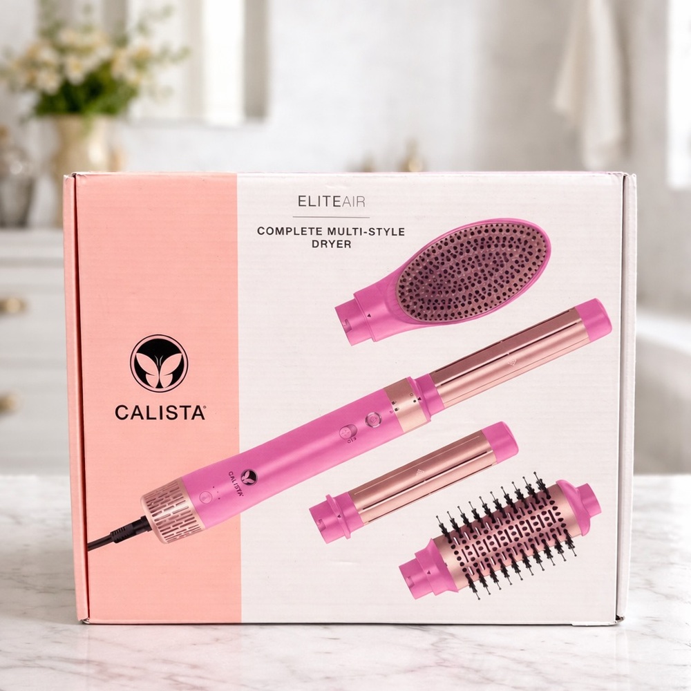 Calista EliteAir Multi-Style Dryer Pink Complete Set Hair Styler Tested